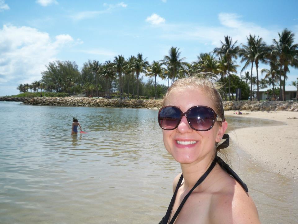 jessica at the beach