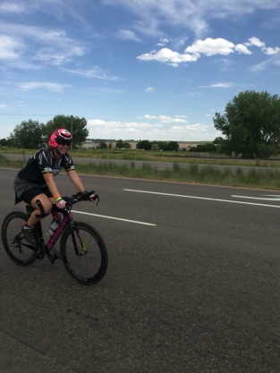 Me on my bike at IM Boulder 2018