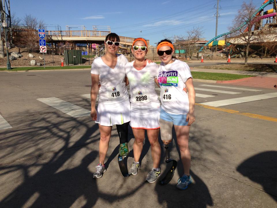 Me, Jessica, and Whitney before the Graffiti Run 5K in 2013
