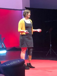 On the red dot during my talk